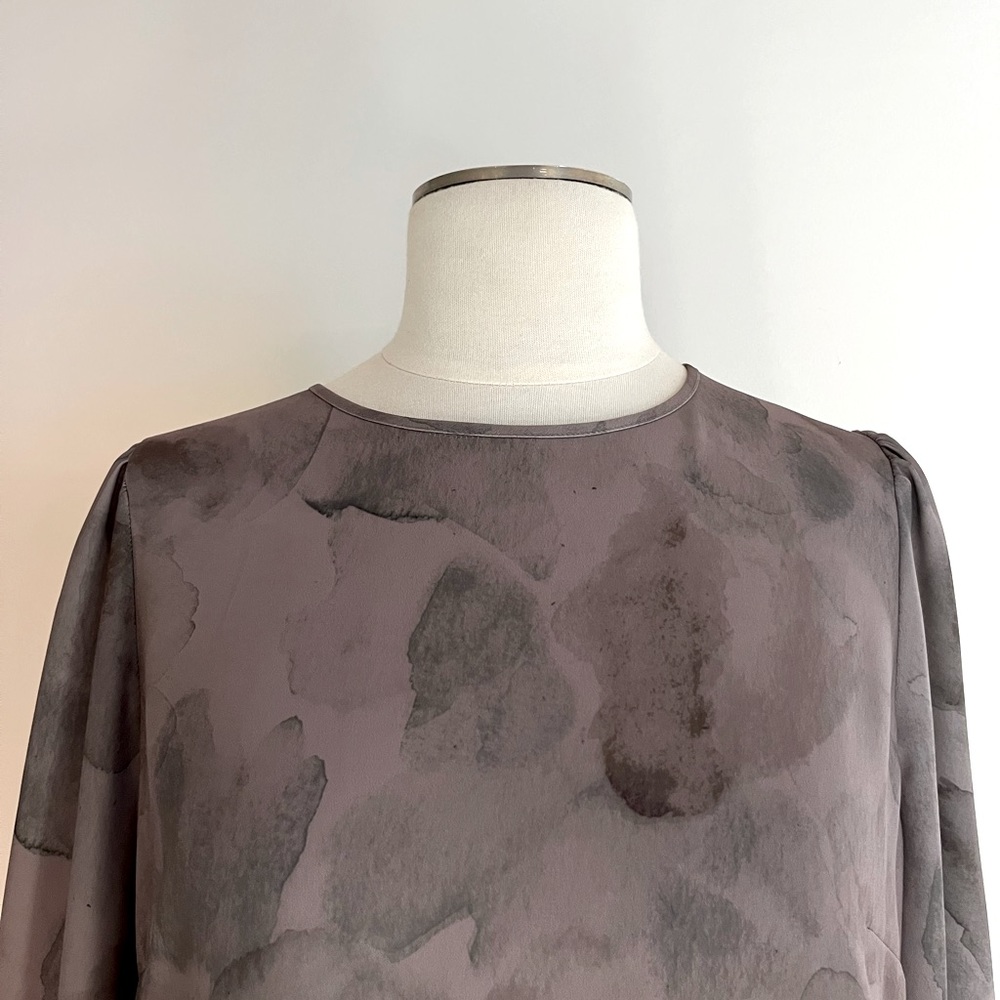 Wilfred silk dress watercolour long sleeves